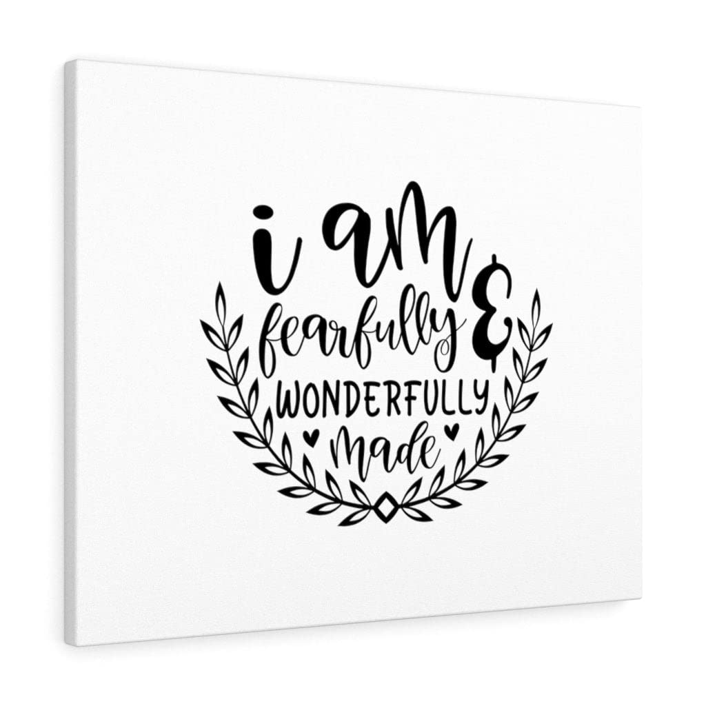 Fearfully and Wonderfully Made Christian Wall Art - Bible Verse Print Ready to Hang - Inspirational Scripture Decor for Home, Church & Office