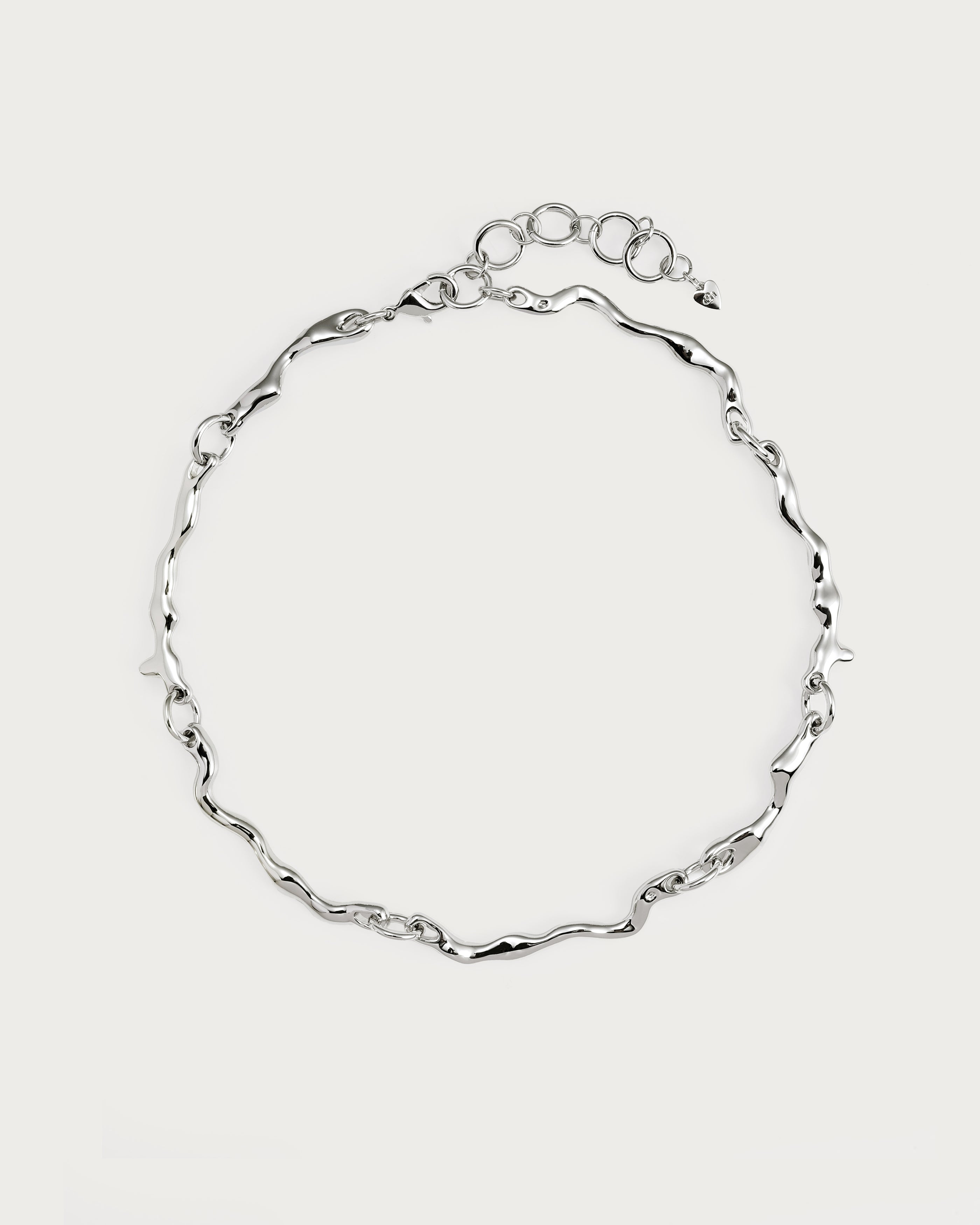 925 Sterling Silver Molten Pendant Necklace for Women - Elegant Layering Jewelry for Daily Wear & Special Occasions