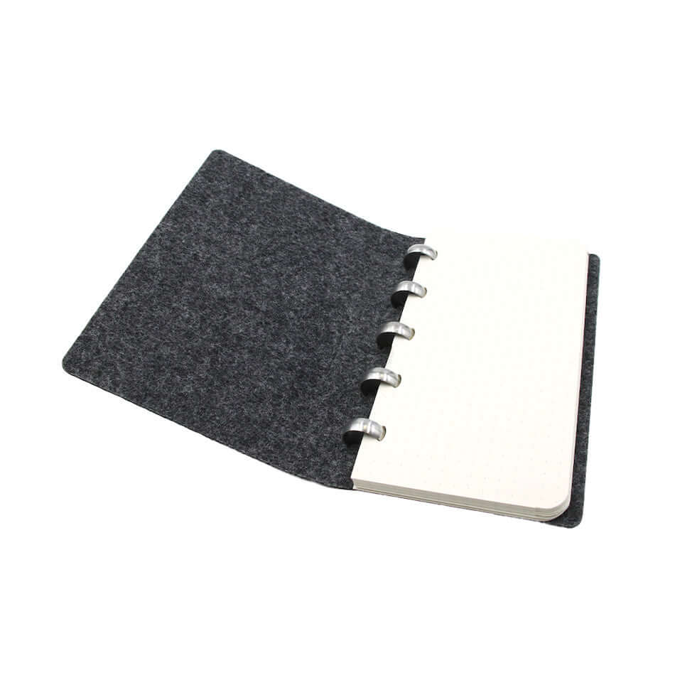 Atoma Alain Berteau Premium Felt Notebook - 77 x 140mm Refillable Planner for Journaling, Sketching & Note Taking - Perfect for Office, School & Travel Organization