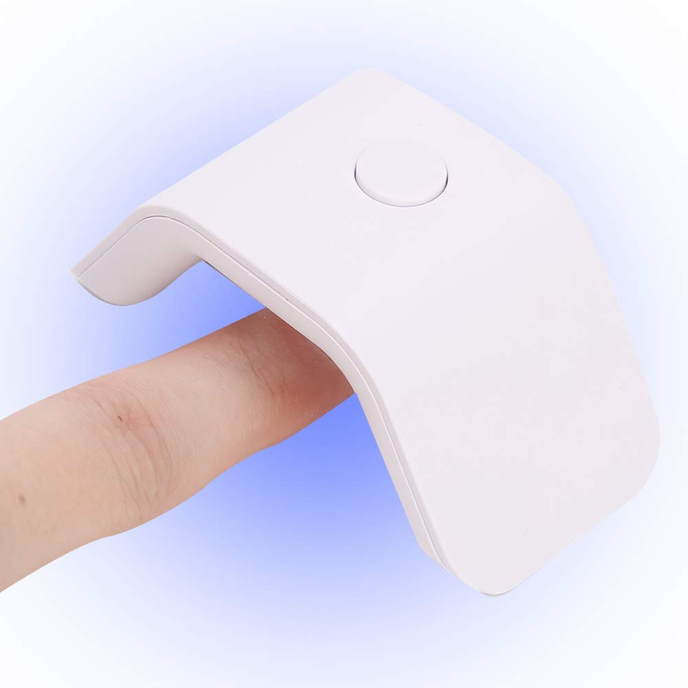 Mini 2W LED UV Nail Lamp - Portable USB Gel Polish Dryer for Fast Manicure at Home & Salon