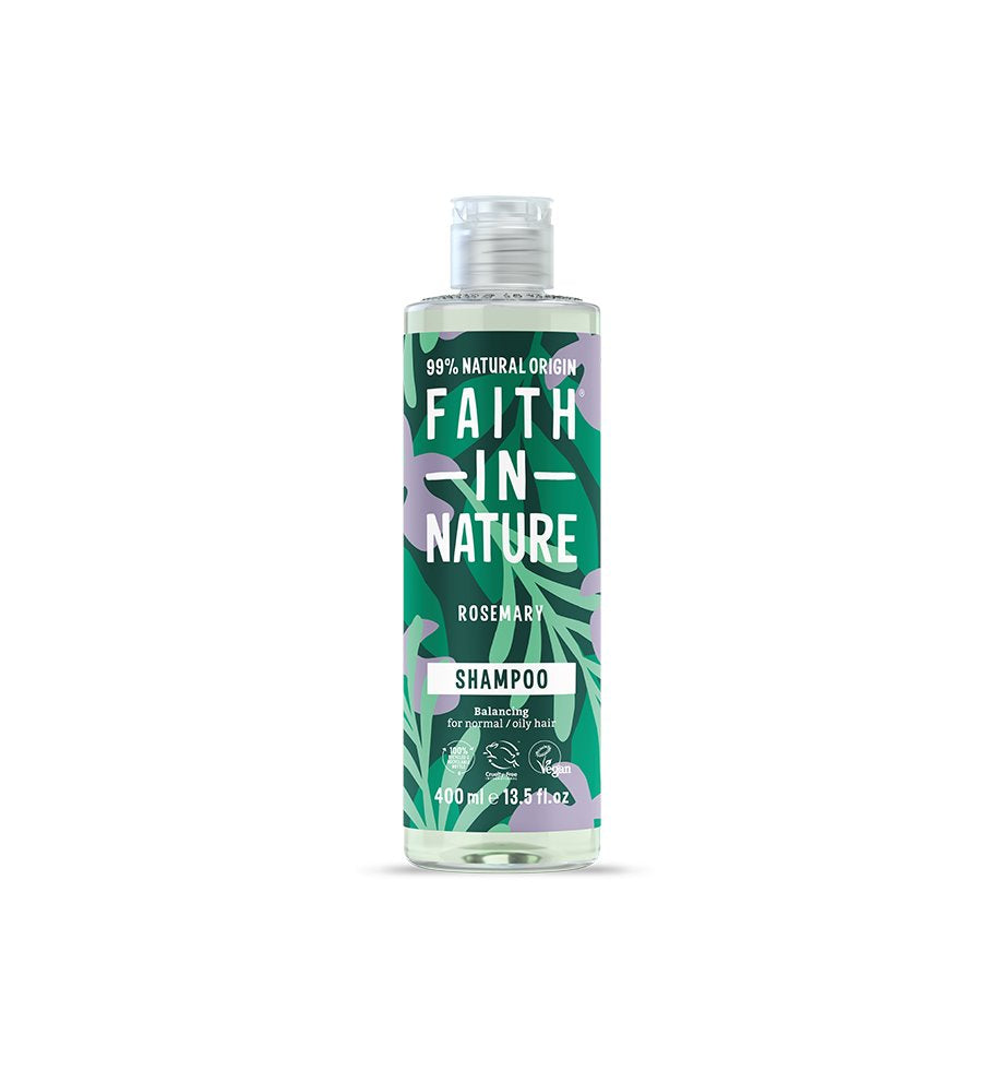 Faith In Nature Balancing Rosemary Shampoo - Natural Hair Care for Oily Scalp & Volume - Perfect for Daily Use & Sensitive Skin
