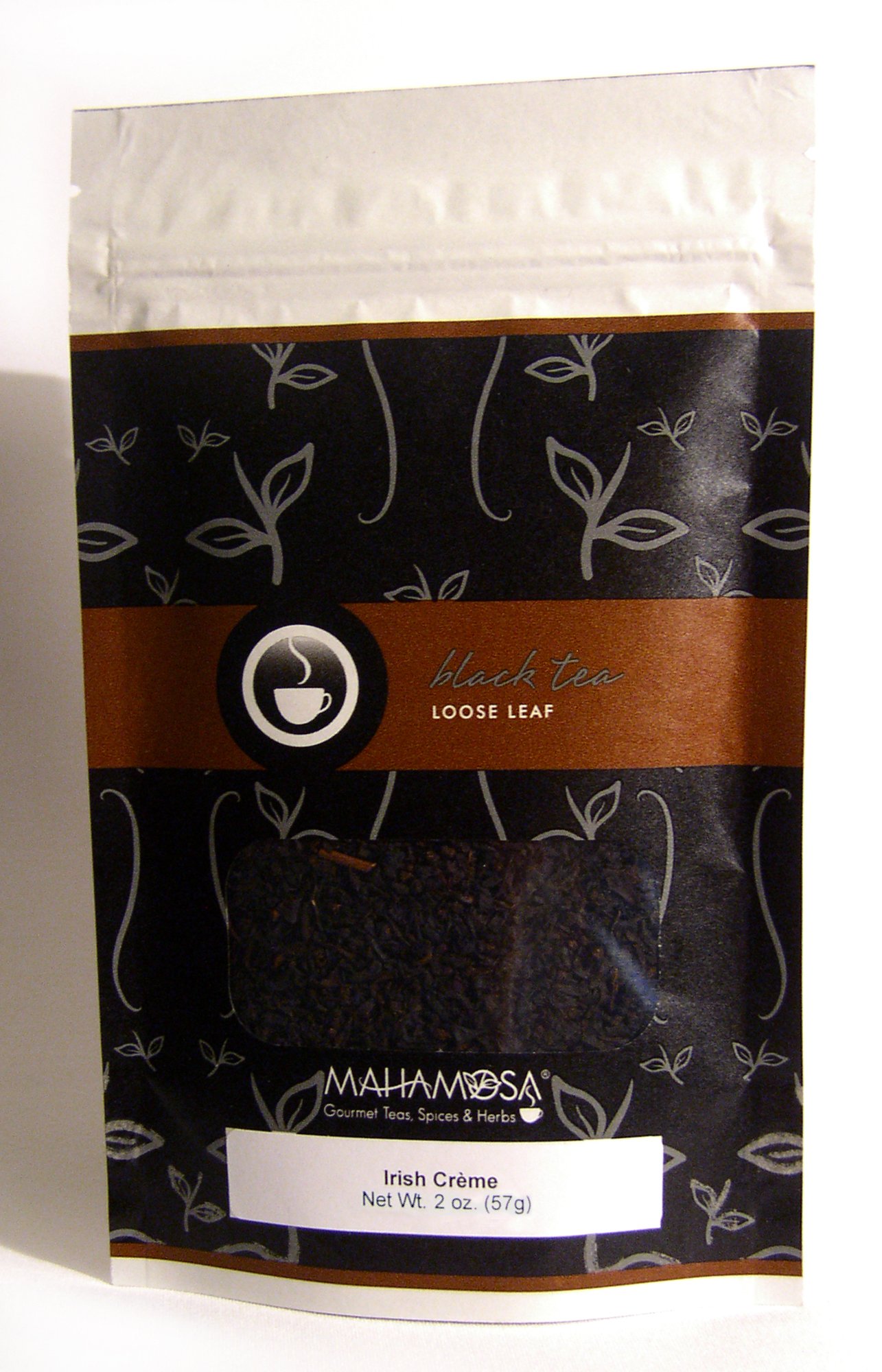 Mahamosa Irish Crème Flavored Black Tea Blend with Chrysanthemum Petals & 100 Loose Leaf Tea Filters Set (2oz) - Perfect for Afternoon Tea, Gifts & Relaxation