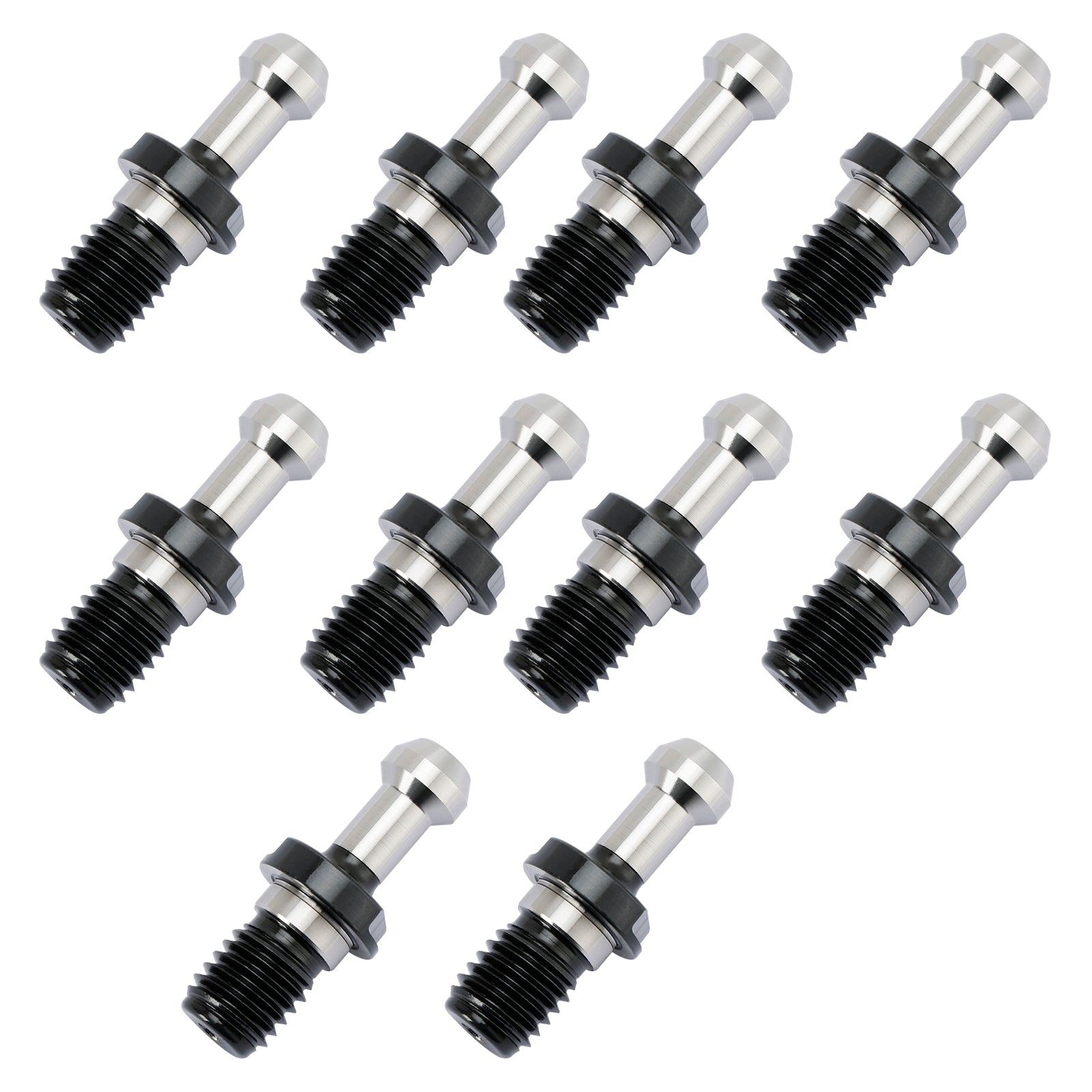 10Pcs CAT40 45° Pull Stud Retention Knob - Compatible with Haas & Other CAT40 CNC Machines - High Precision CNC Tool Holder Accessories - Perfect for Milling, Drilling & Lathe Operations