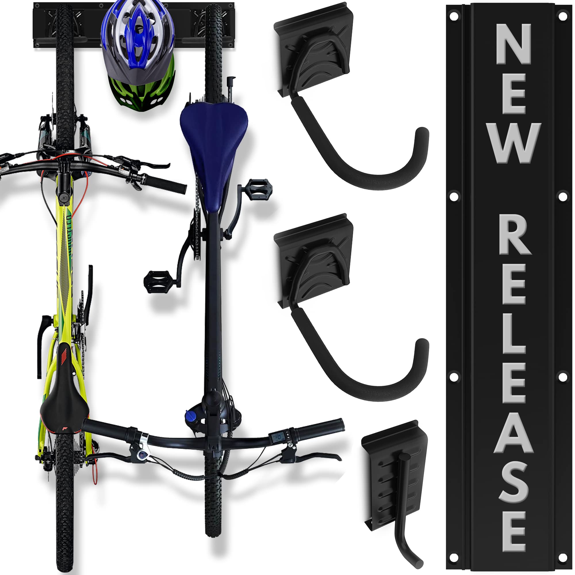 Wall Mount Bike Rack for Garage - Heavy Duty Bike Hanger Storage for Home & Cycling