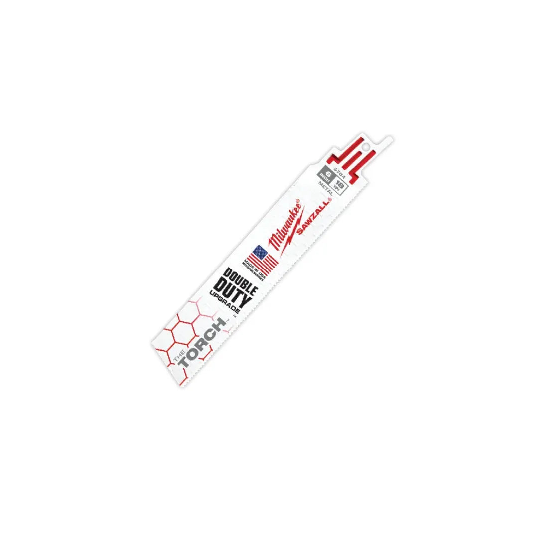 6-18 TPI The Torch™ SAWZALL® Reciprocating Saw Blades (5 Pack) - Heavy Duty Metal & Wood Cutting for Demolition & Construction Projects