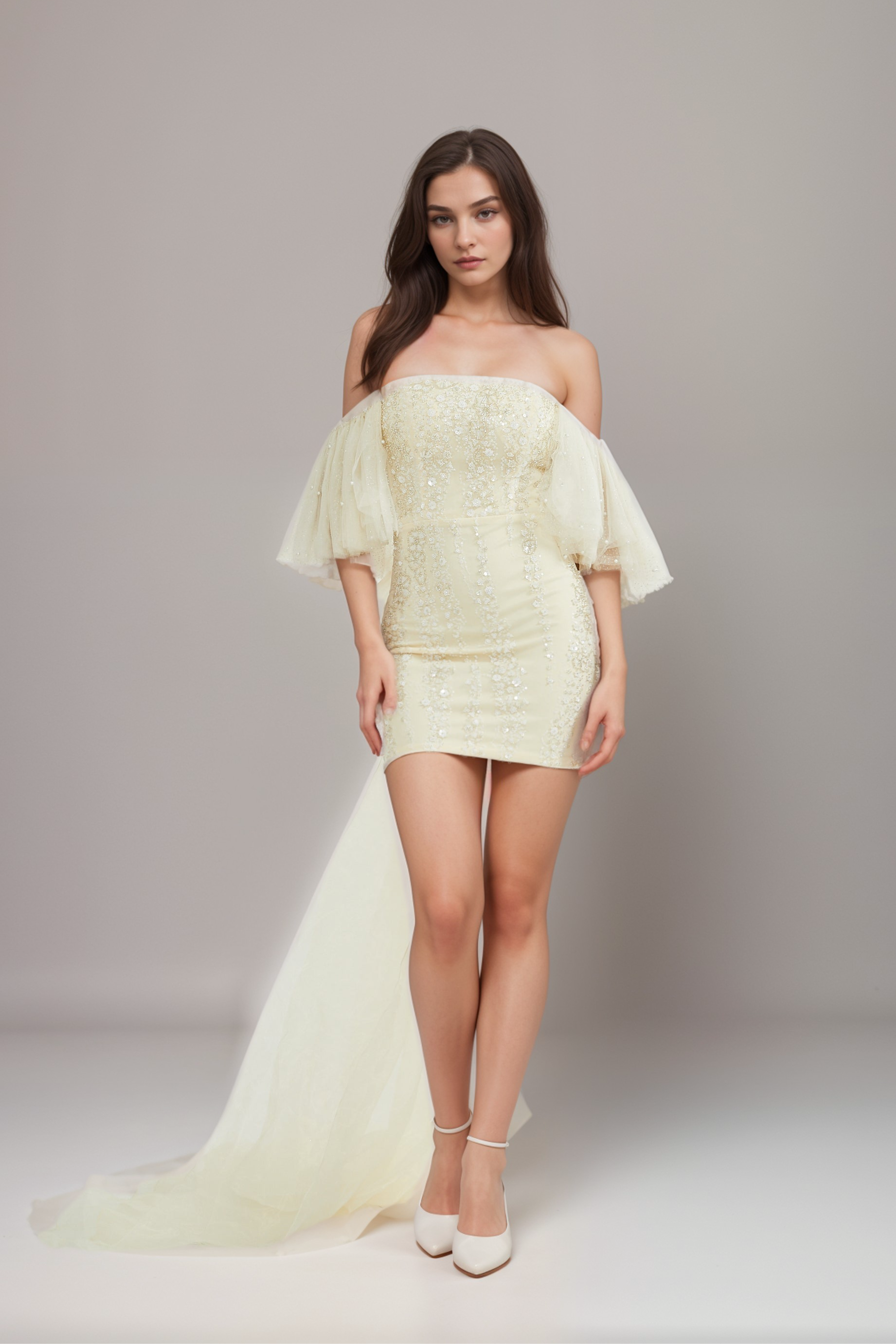 Sparkly Sequin Embellished Mesh Party Dress for Women - Elegant Evening Gown for Prom, Cocktail Parties & Special Occasions
