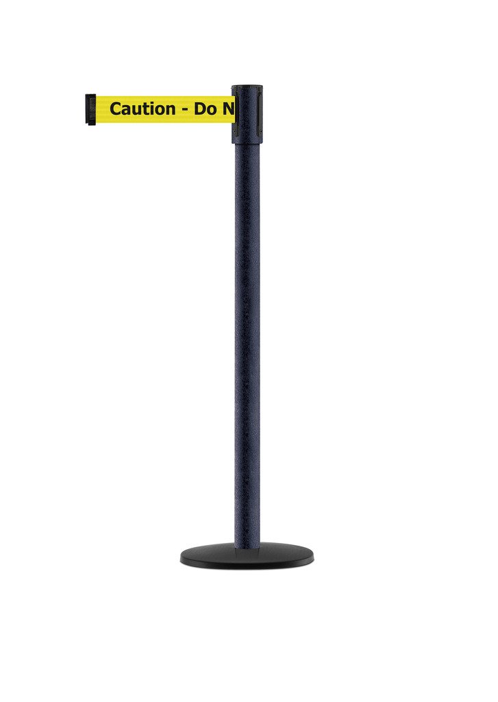 890B-33-89-89-MAX-NO-YAX-C 2-Inch Wide Black Wrinkle Post Caution Tape - 13-Foot Yellow Do Not Enter Safety Belt for Construction Sites & Hazard Areas