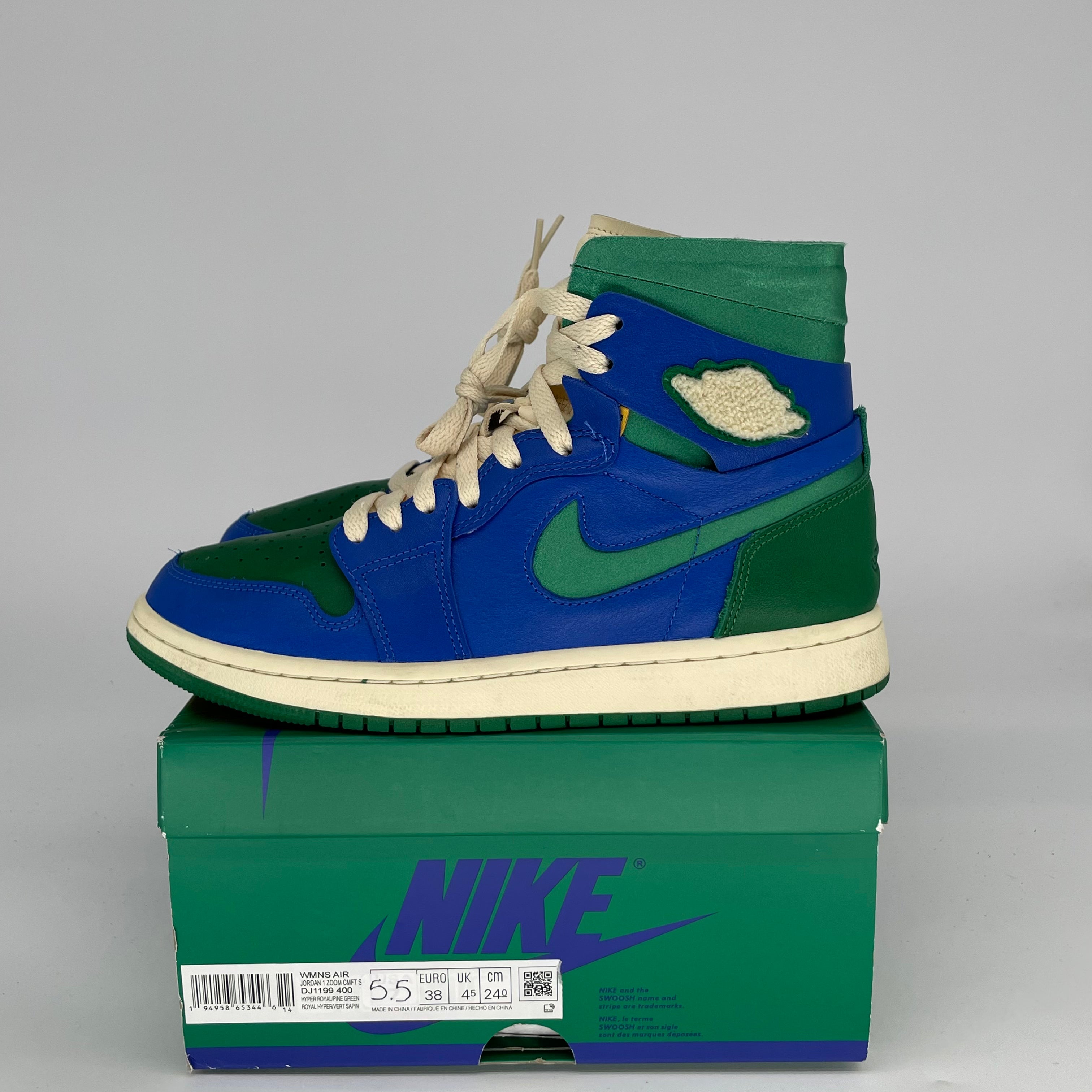 AIR JORDAN 1 ZOOM AIR CMFT ALEALI MAY CALIFIA Women's Sneakers Size 5.5/7W DJ1199-400 - Comfortable Basketball Shoes for Women, Streetwear Fashion & Casual Wear