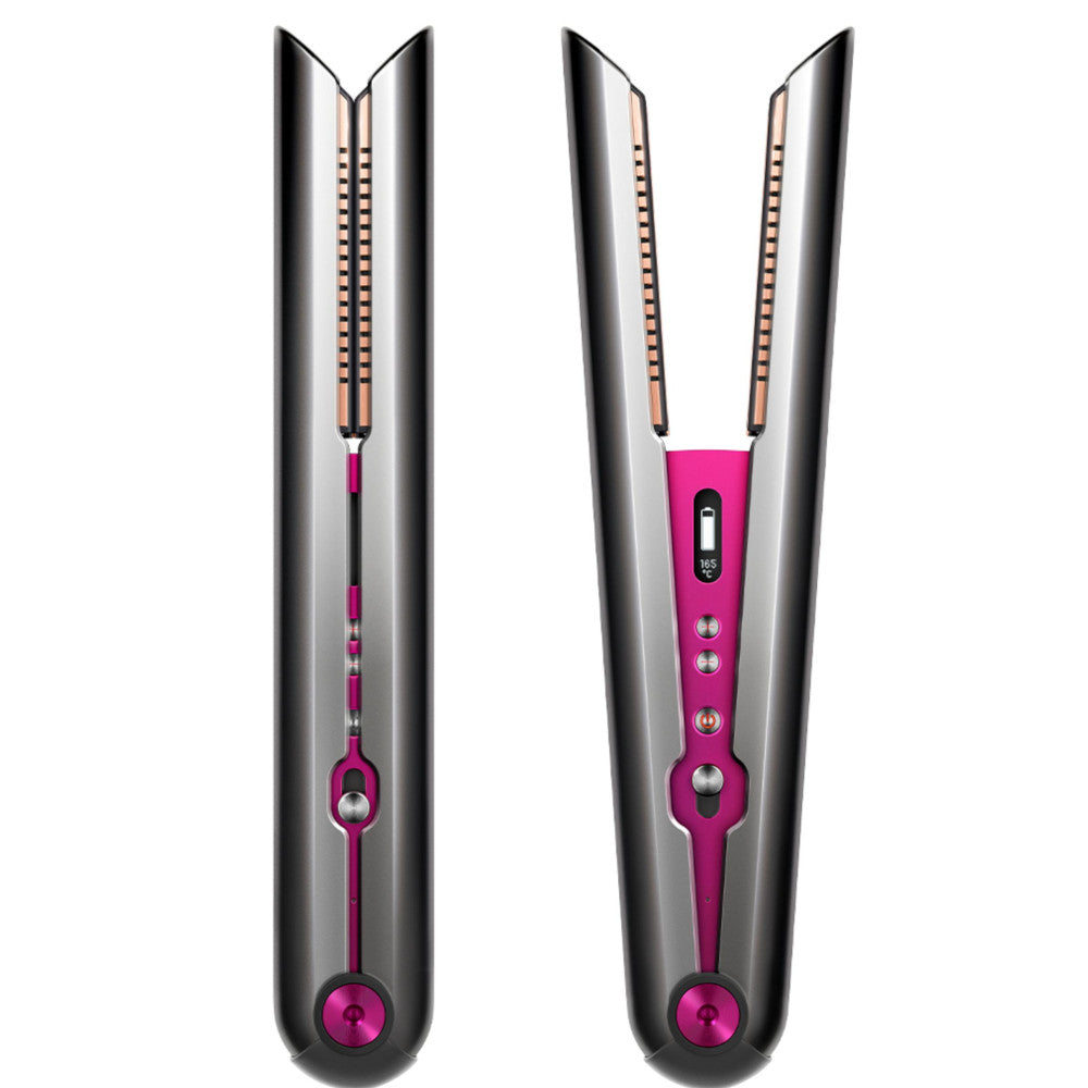 Dyson Corrale Hair Straightener - Refurbished (Excellent Condition) with 1 Year Warranty - Nickel & Fuchsia - Professional Salon Quality at Home - Perfect for Styling, Smoothing & Creating Sleek Looks