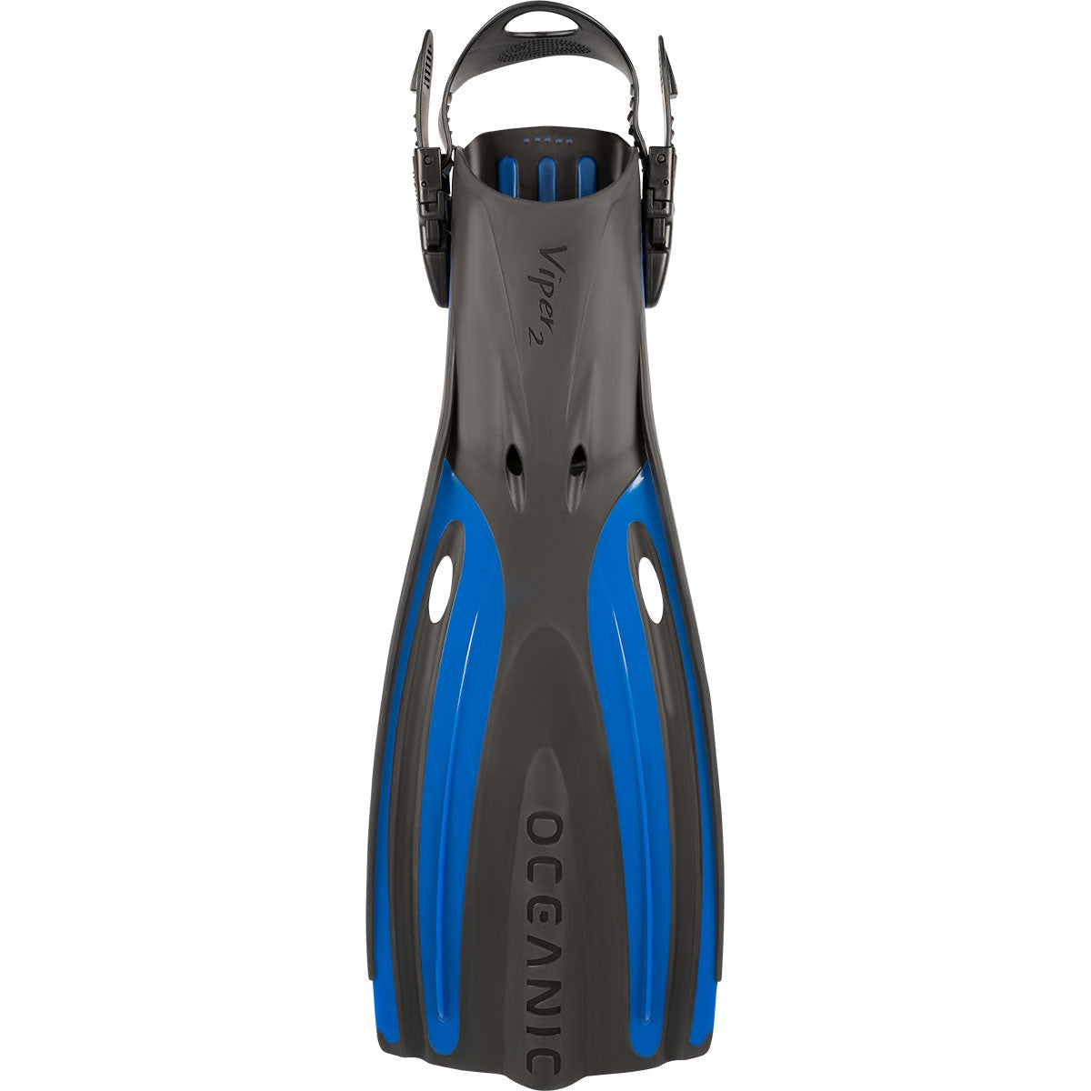 Oceanic Viper 2 Open Heel Scuba Diving Fin - Blue/Black - Professional Snorkeling & Scuba Gear for Warm Water Adventures