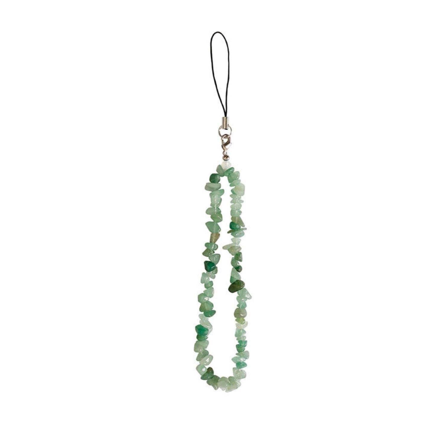 Natural Gemstone Phone Chain Strap - Stylish Cell Phone Lanyard & Wrist Strap for Women & Girls | Perfect for iPhone, Samsung, Keys & ID Badges | Boho Jewelry Accessory for Everyday Use, Work & Travel