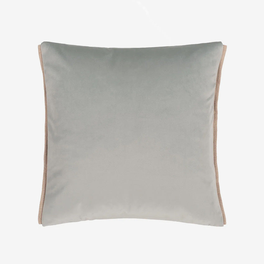Christian Lacroix Velvet Duck Egg Blue Decorative Throw Pillow Cover - Luxury Home Decor for Living Room, Bedroom, Sofa Cushion