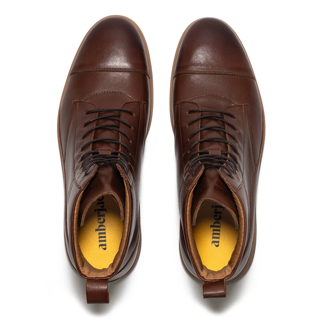 Premium Chestnut Leather Boots for Men & Women - Comfortable, Durable & Stylish for Hiking, Work & Everyday Wear