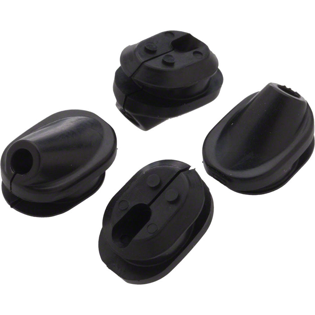 Shimano GM02 Di2 E-Tube Frame Grommets (7mm x 8mm Oval) - 4 Pack - Waterproof Cable Guide for Road & Mountain Bikes - Perfect for Internal Routing & DIY Bike Maintenance