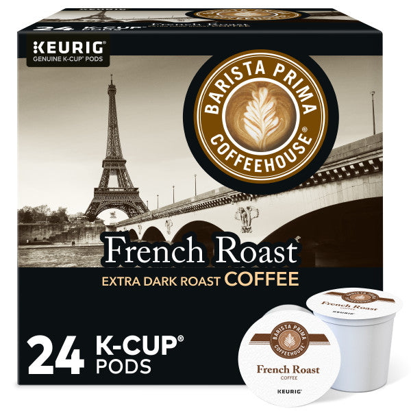 Barista Prima Coffeehouse French Roast Dark Roast Coffee Beans - Rich & Bold Flavor for Home Brewing & Espresso Machines | Perfect for Morning Coffee & Office Use