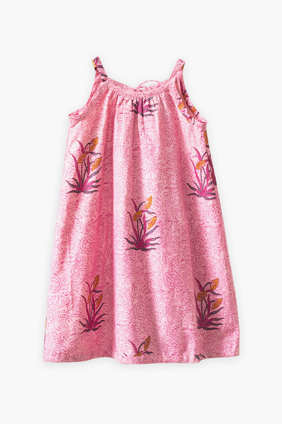 Beet World Isla Sun Birds Girls Dress - Cute Floral Print Summer Dress for Toddler & Kids - Perfect for Beach, Party & Outdoor Play