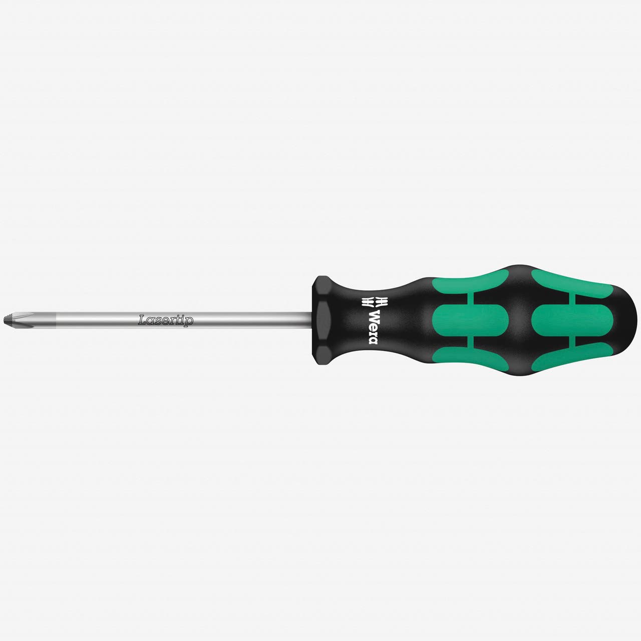 Wera 355 PZ #2 x 250mm Kraftform Plus Pozidriv Screwdriver - Premium Screwdriver for Professional & DIY Use in Woodworking, Electronics & Home Repair