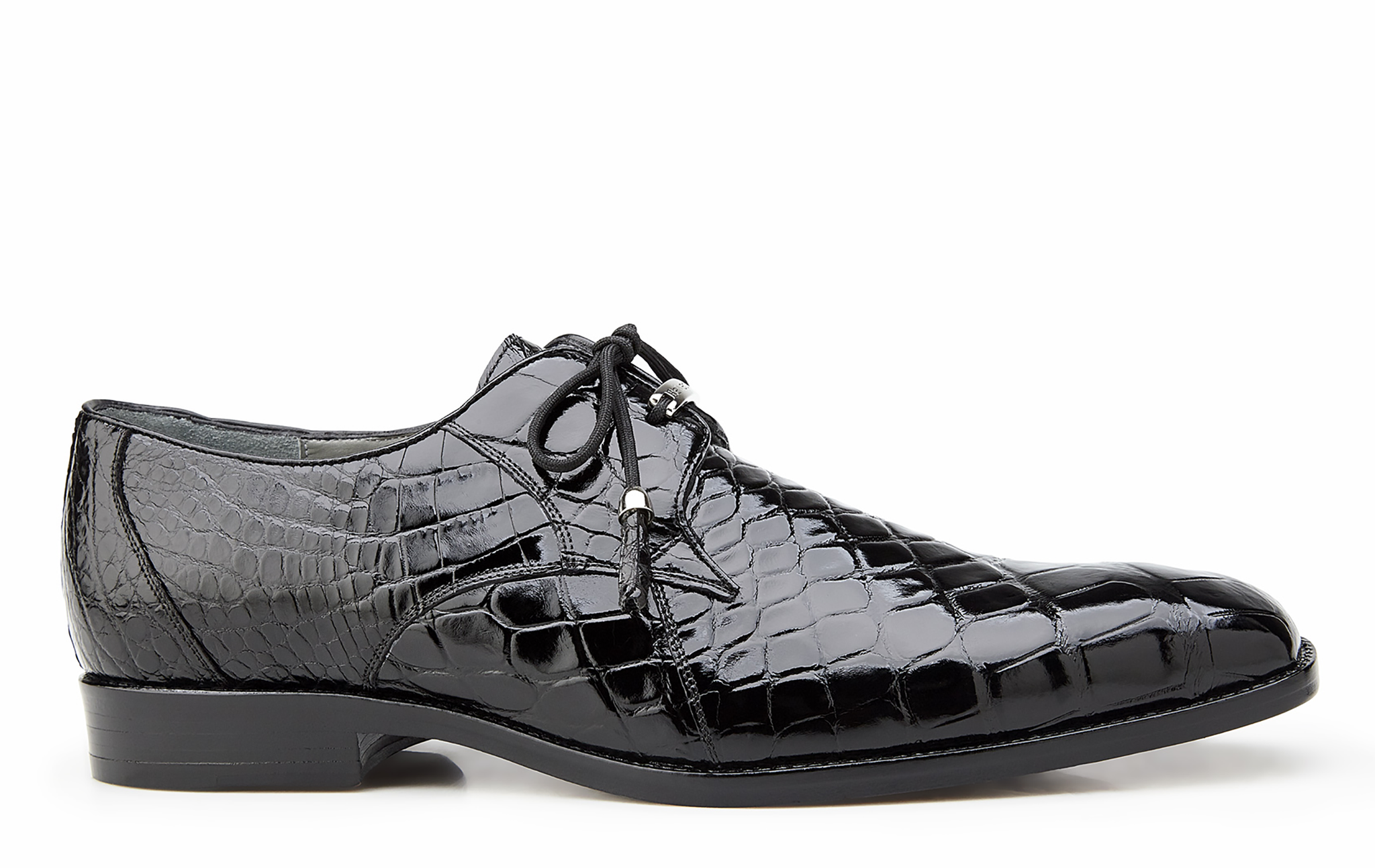 Belvedere Lago Genuine American Alligator Leather Dress Shoes for Men - Black (14010) | Premium Formal Business & Wedding Shoes for Professionals
