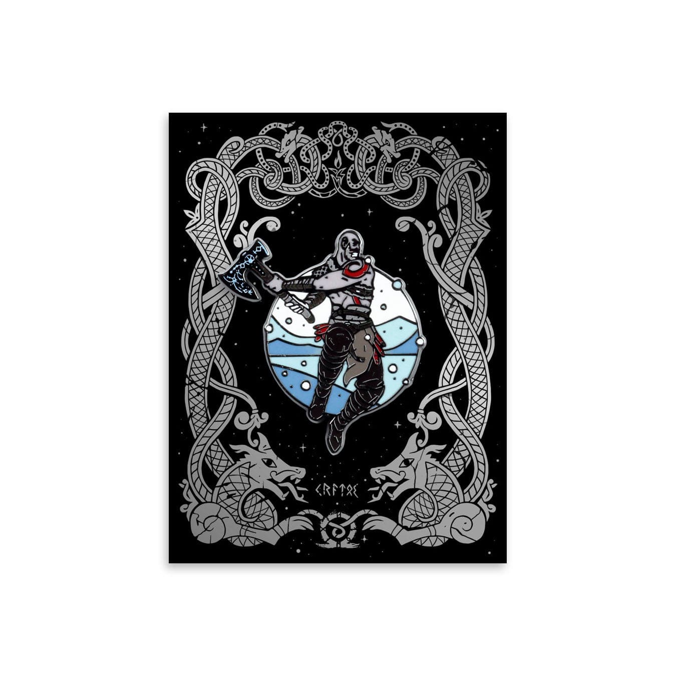 Kratos God of War Enamel Pin - Collectible Lapel Pin for Fans, Cosplay, Backpacks & Gifts