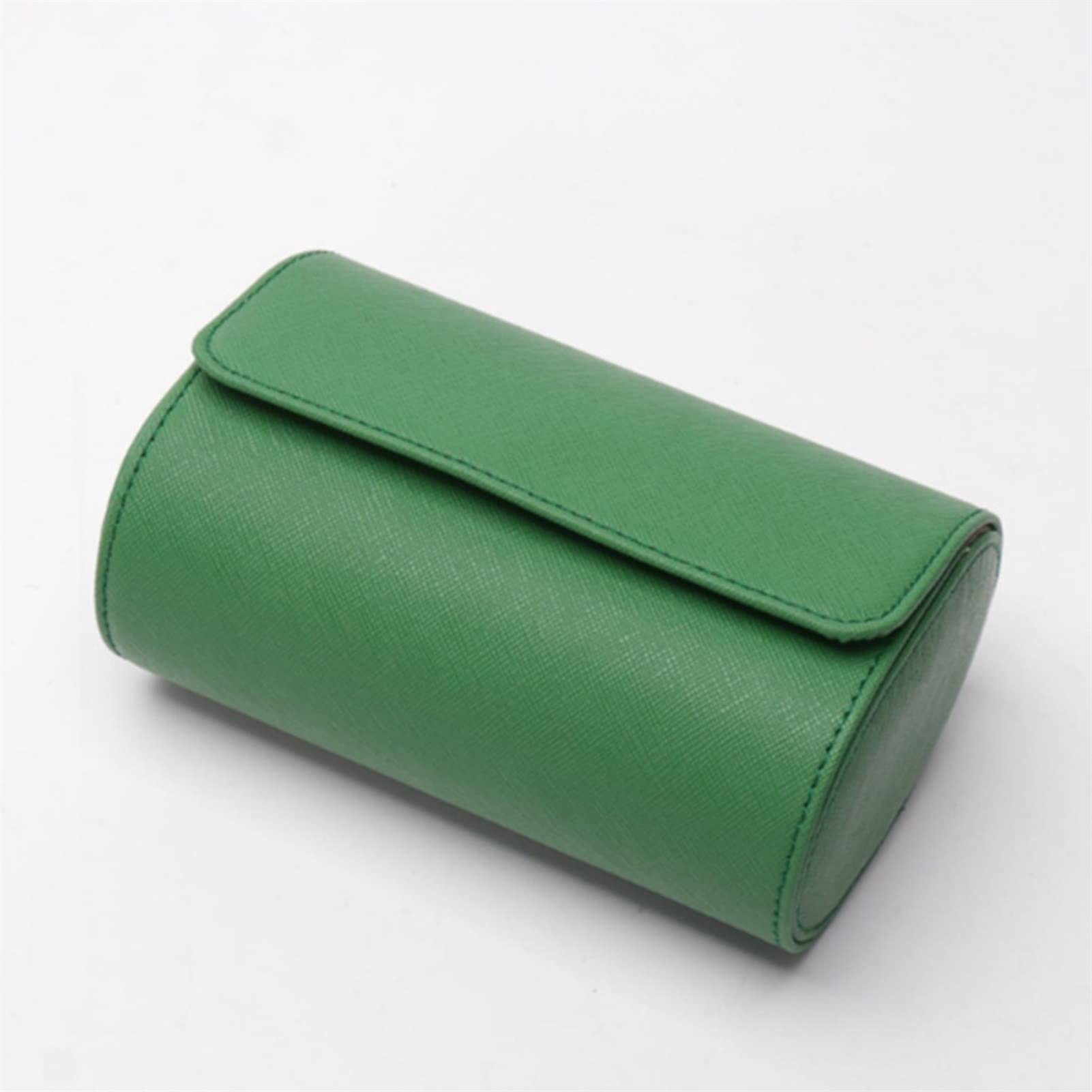 Premium PU Leather Watch Roll Case - Moisture Resistant Travel Watch Storage Box for Men & Women - Perfect for Travel, Home & Office Watch Organization (Green)