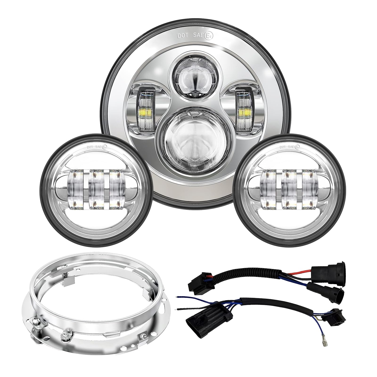 7 Inch LED Motorcycle Headlight & 4.5