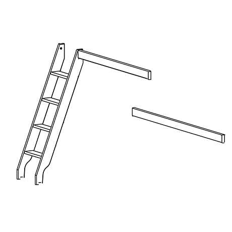 Sturdy Ladder & Replacement Parts for Kids Bunk Beds - Safe Climbing Accessories for Children's Bedroom & Dorm Room