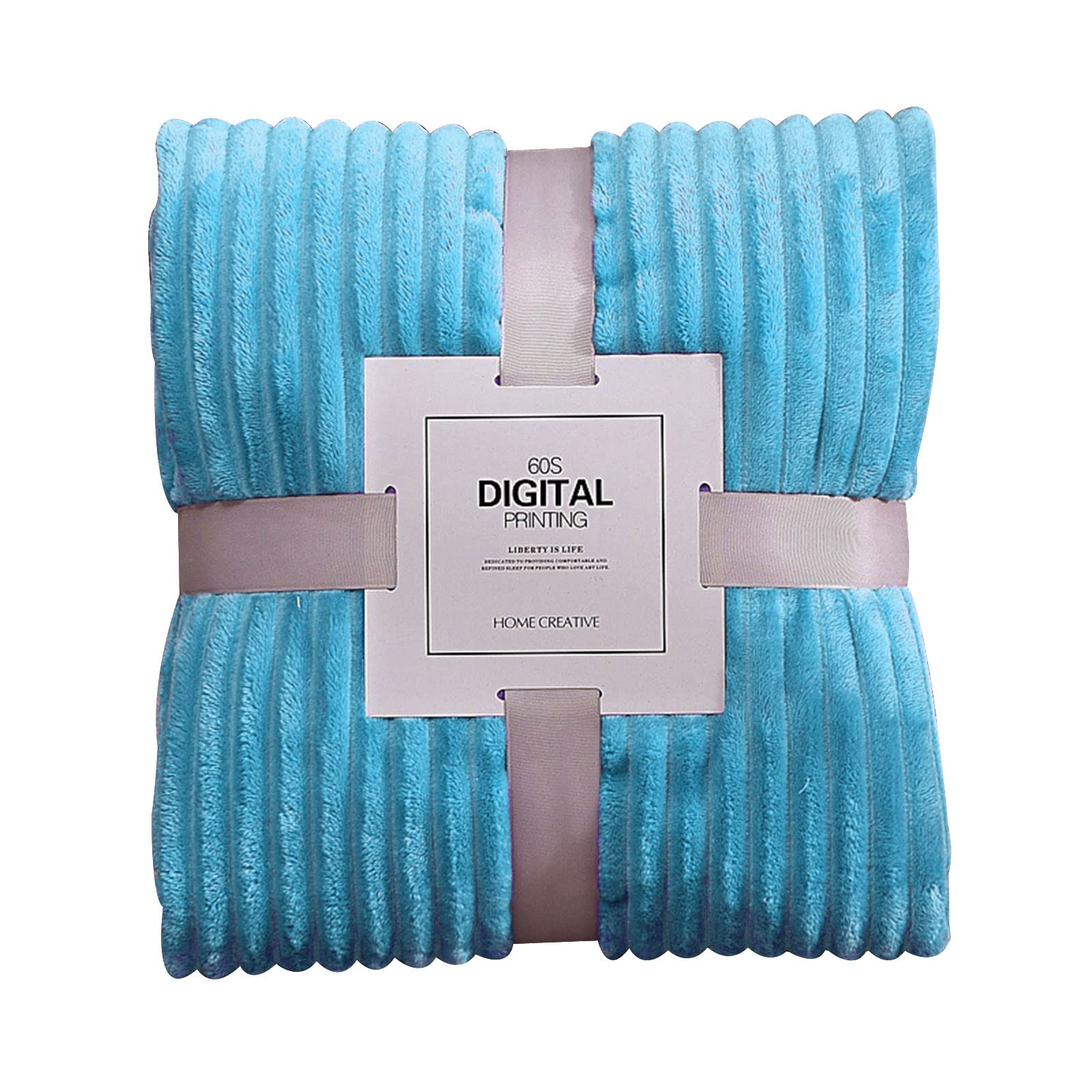 KASIQI Soft Fluffy Throw Blanket - Ultra Cozy Lightweight Plush Microfiber Blanket for Couch, Bed, Sofa - Warm Fuzzy Blanket for Living Room, Camping, Travel - Perfect for Snuggling, Movie Nights & Outdoor Adventures