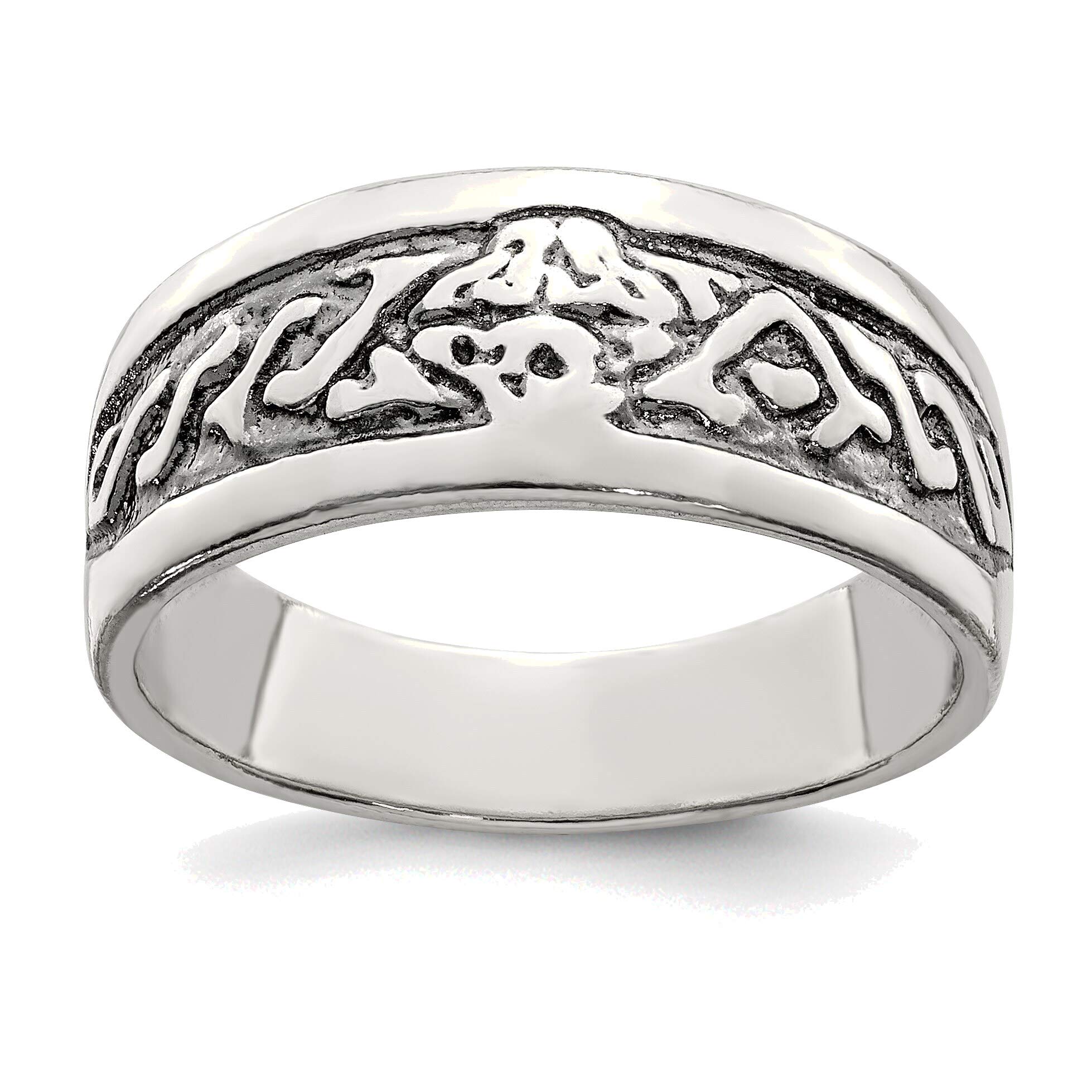 Sterling Silver Antiqued Ring Size 6 - Elegant Jewelry for Everyday Wear