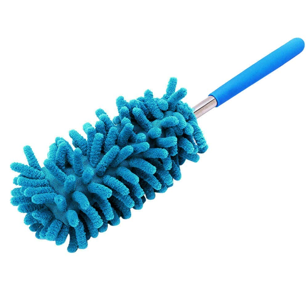 Gallity Premium Car Detail Duster - Soft Microfiber Chenille Cleaning Brush for Interior & Exterior - Multi-Functional Dash Duster (Blue) | Perfect for Car Detailing, Home & Office Cleaning