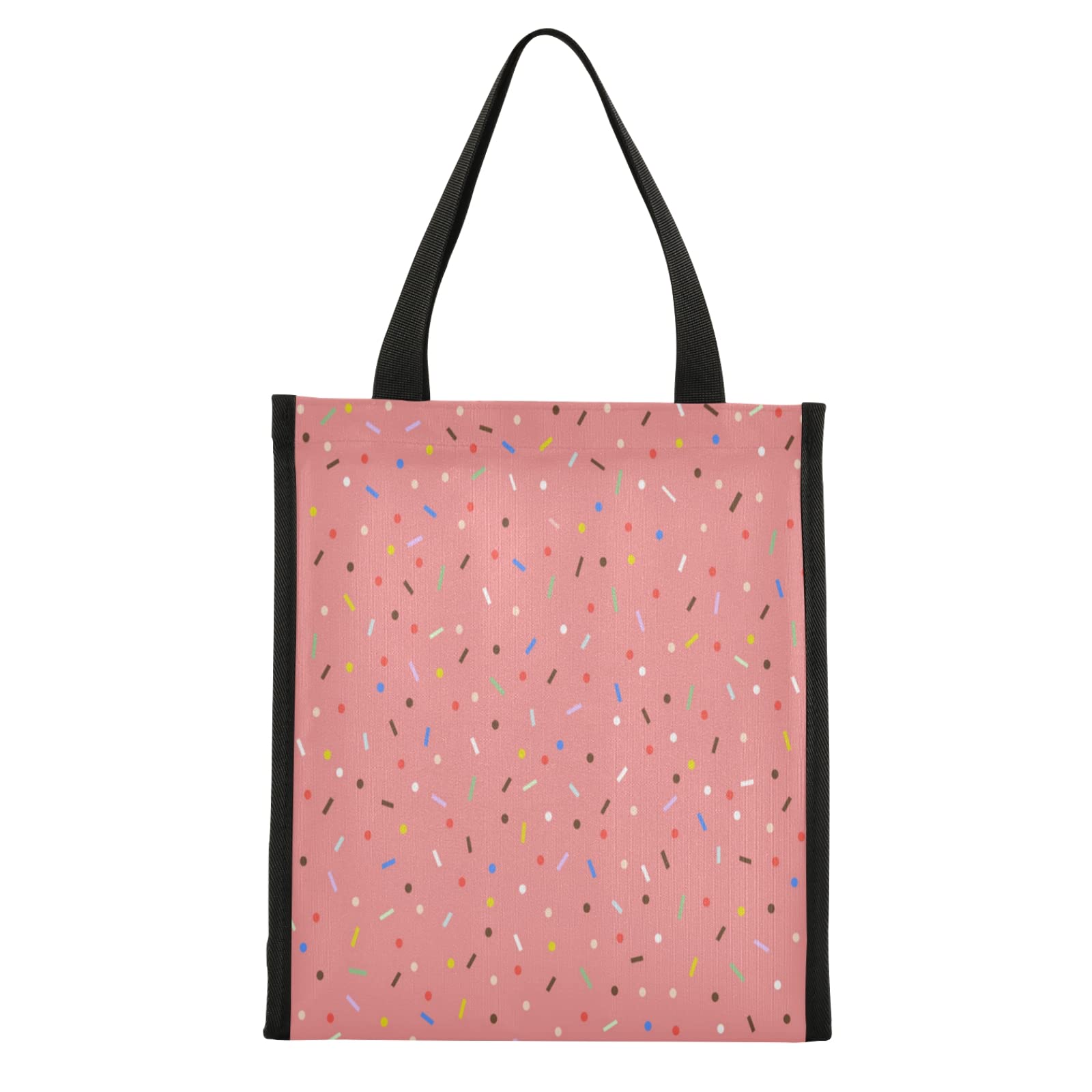 ALAZA Insulated Lunch Bag - Reusable Thermal Tote for Men & Women with Strawberry Donut Design | Durable Nylon Food Container for Office, School, Work & Travel | Perfect for Meal Prep, Picnics & Daily Commute