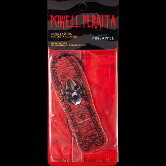 Powell Peralta Welinder Nordic Skull Car Air Freshener - Pineapple Scent | Hanging Air Freshener for Cars, Home & Office | Long-Lasting Fragrance for Fresh Interior