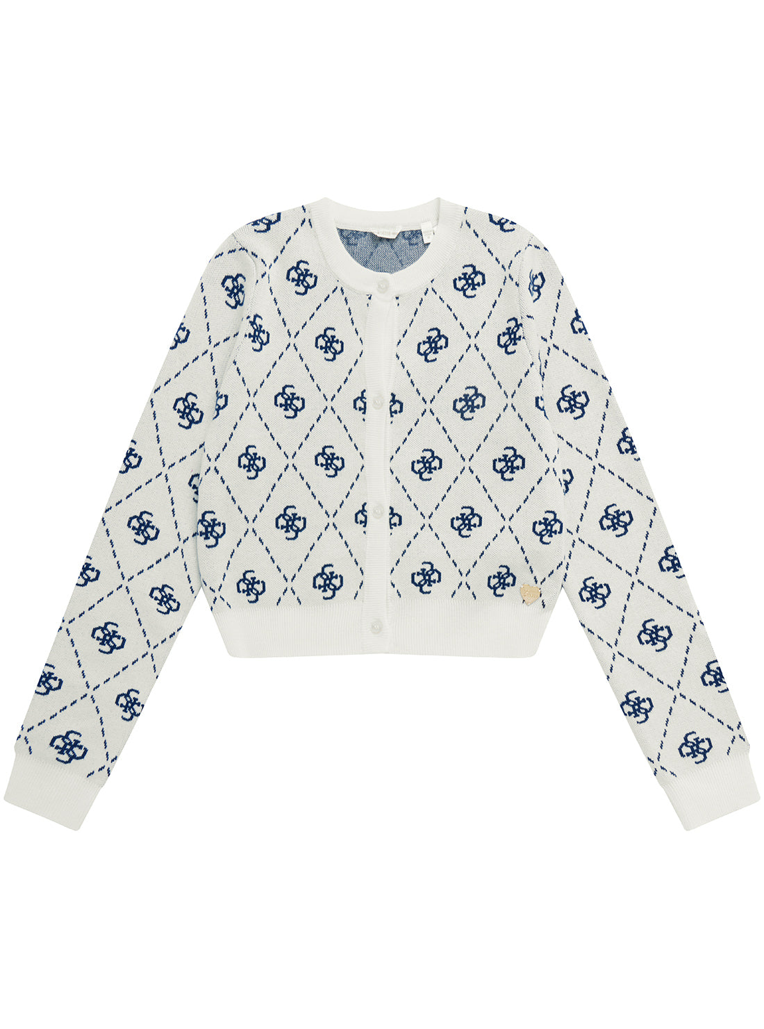 Blue and White Long Sleeve Knit Cardigan for Women - Soft Comfortable Open Front Sweater (Size 7-16) - Perfect for Fall Layering, Office Wear & Casual Outfits