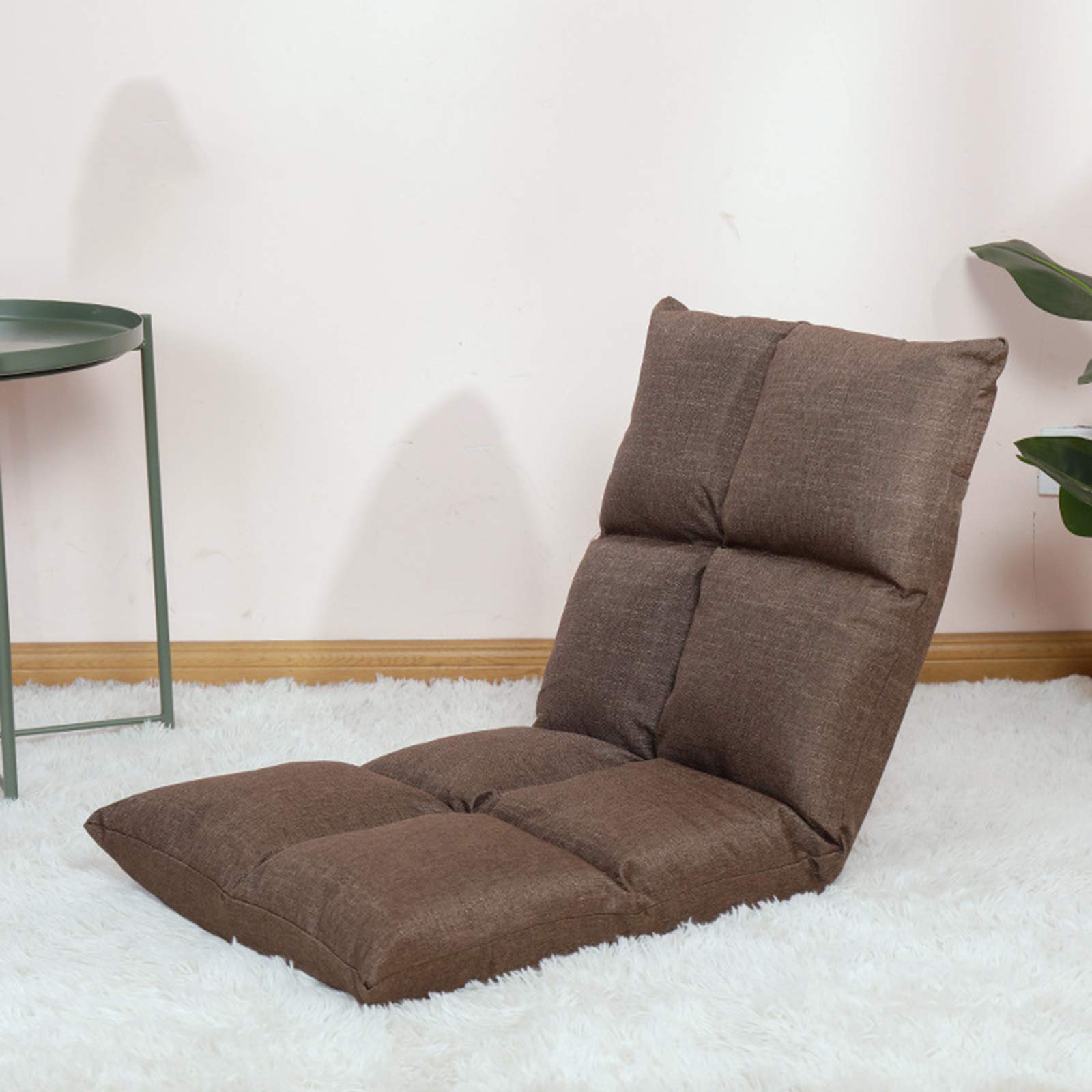 ABTSICA Folding Lazy Floor Sofa Chair - Adjustable 5-Position Meditation Tatami Chair, Lounge Seat & Gaming Couch Bed for Living Room, Home Office, Balcony | Perfect for Relaxing, Yoga, Reading & Video Gaming