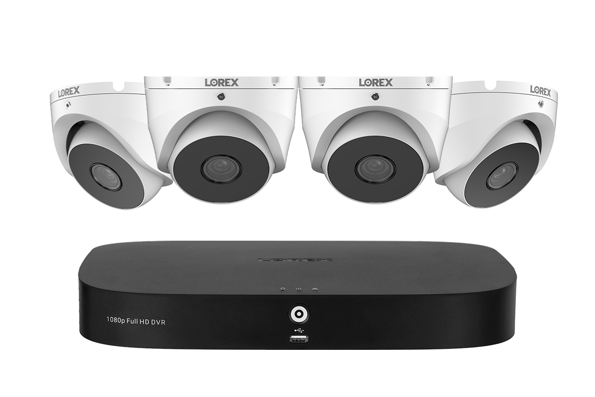 Lorex 1080p HD 8 Channel Wired DVR Security System with 1TB HDD & 1080p CVI Dome Cameras - Indoor/Outdoor Home & Business Surveillance