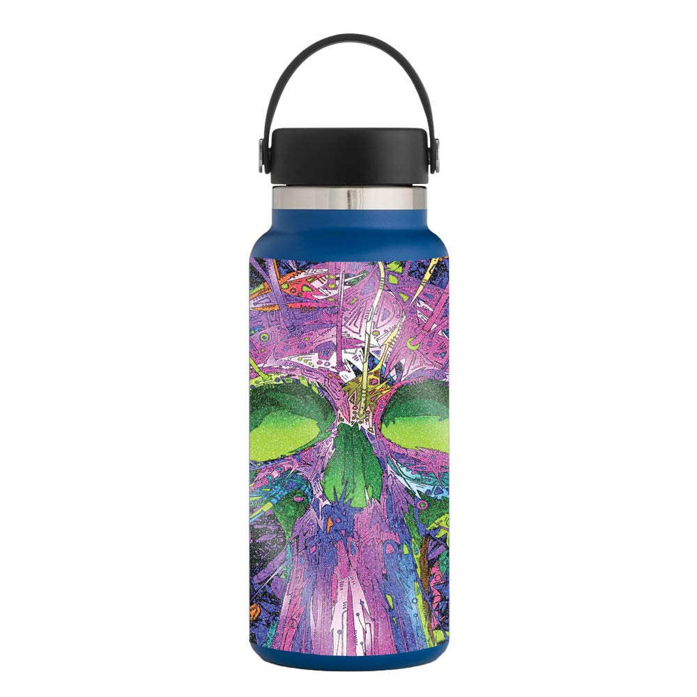 MightySkins Glossy Glitter Protective Skin for Hydro Flask 32 oz Wide Mouth Water Bottle | Durable High-Gloss Finish | Easy to Apply & Remove | Made in USA | Perfect for Gym, Hiking, Travel & Everyday Use