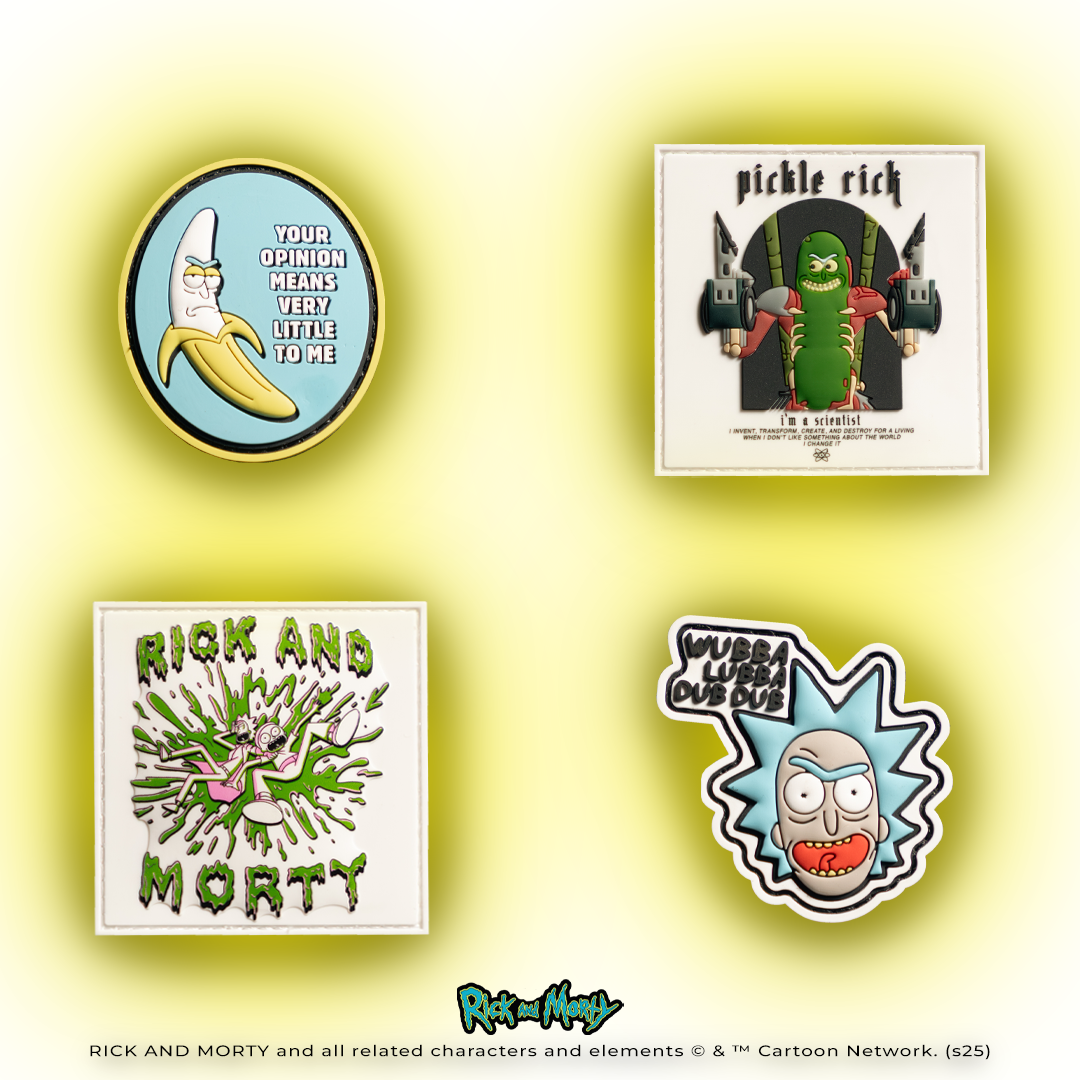 Rick and Morty Embroidered Patch Bundle #1 - Cartoon Iron-On Patches for Jackets, Backpacks & DIY Crafts | Perfect for Fans & Cosplay