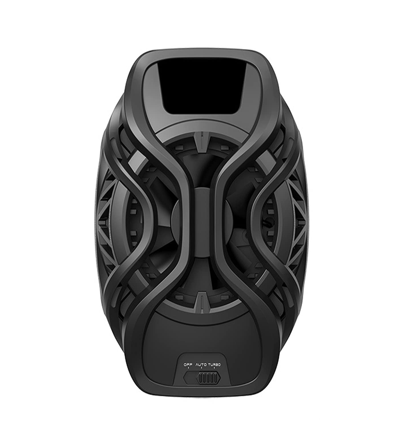 Rechargeable Phone Cooler with Temperature Monitor & Adjustable Speed - Portable Cooling Fan for Gaming Phones, Black | Prevent Overheating During Gaming & Streaming