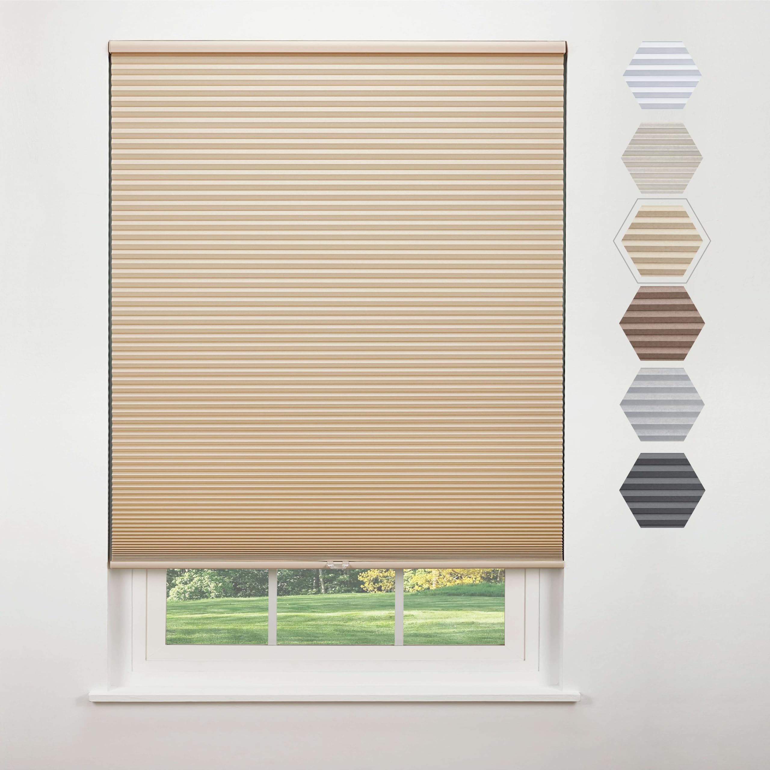 Linen Avenue Cordless Standard Blackout Cellular Shade 54