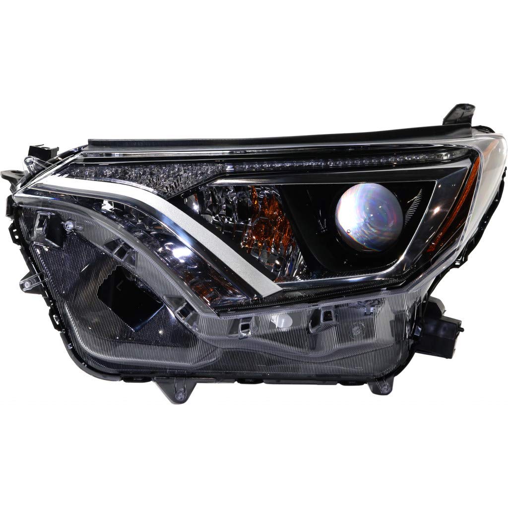 CarLights360: DOT Certified Toyota RAV4 Headlight Assembly (2016-2018) - Driver Side Replacement Part TO2502247 | Perfect for Night Driving & Foggy Conditions