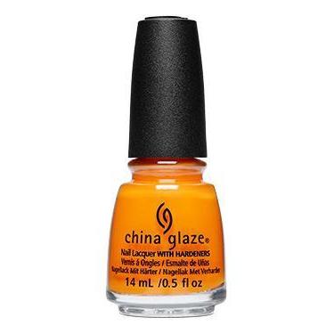 China Glaze Nail Polish - Good As Marigold (0.5 oz) #84623 - Vibrant Orange Nail Lacquer for Salon-Quality Manicures & Pedicures at Home