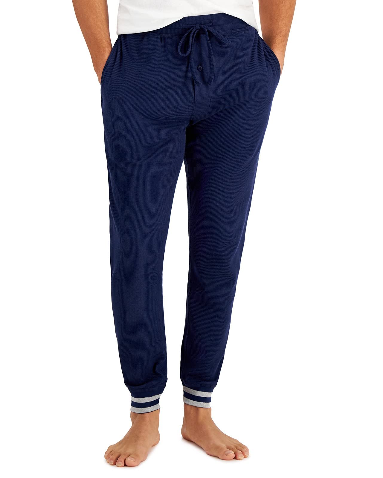 Hanes Men's Waffle Knit Sleep Jogger Pants - Soft & Comfortable Lounge Pants for Relaxing at Home, Sleeping, and Casual Wear