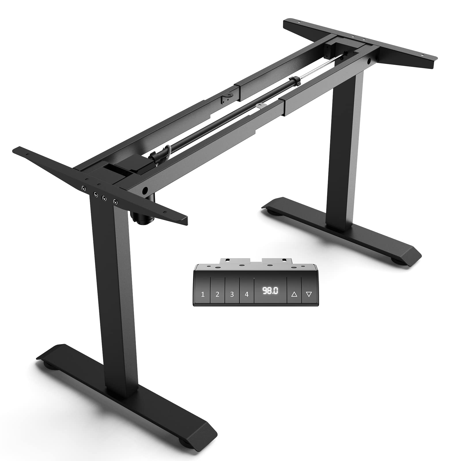VELOSAN Electric Standing Desk Frame - Height Adjustable with LCD Touch Screen for Home & Office (Frame Only) | Perfect for Ergonomics, Remote Work & Productivity