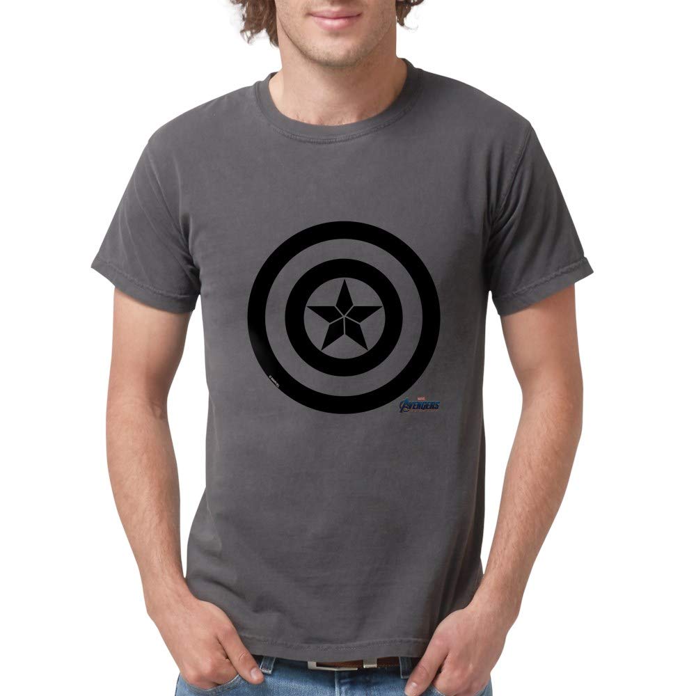 Captain America Shield Men's Comfort Tee - Soft Cotton Graphic T-Shirt for Marvel Fans | Perfect for Casual Wear, Cosplay & Superhero Themed Parties