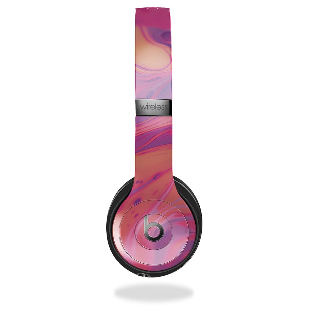 Premium 3M Vinyl Headphone Skin Compatible with Beats Solo 4 - Sunset Flow Design - Protective Wrap Decal Cover - Easy to Apply - Made in USA by MightySkins | Perfect for Gym, Travel & Everyday Use to Protect Your Headphones