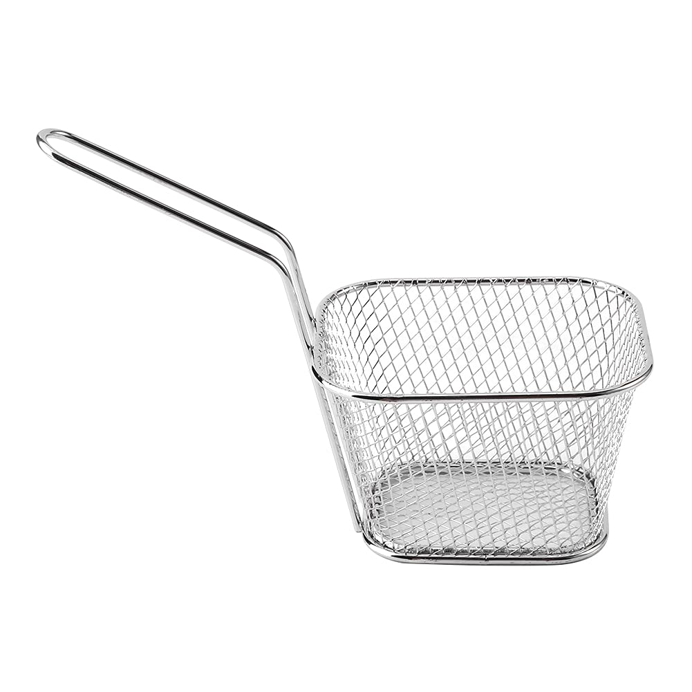 8Pcs Stainless Steel Fry Basket Set - Durable Chip Basket for Chicken Fingers, French Fries & Onion Rings | Perfect for Deep Frying, Air Frying & Restaurant Use