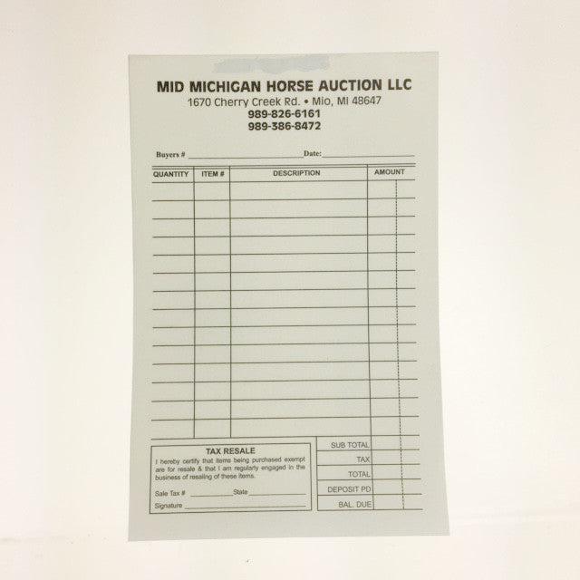 2-Part Custom Cashier Statement Forms - 500/Pack - Ideal for Retail, Restaurant & Small Business Receipt Tracking
