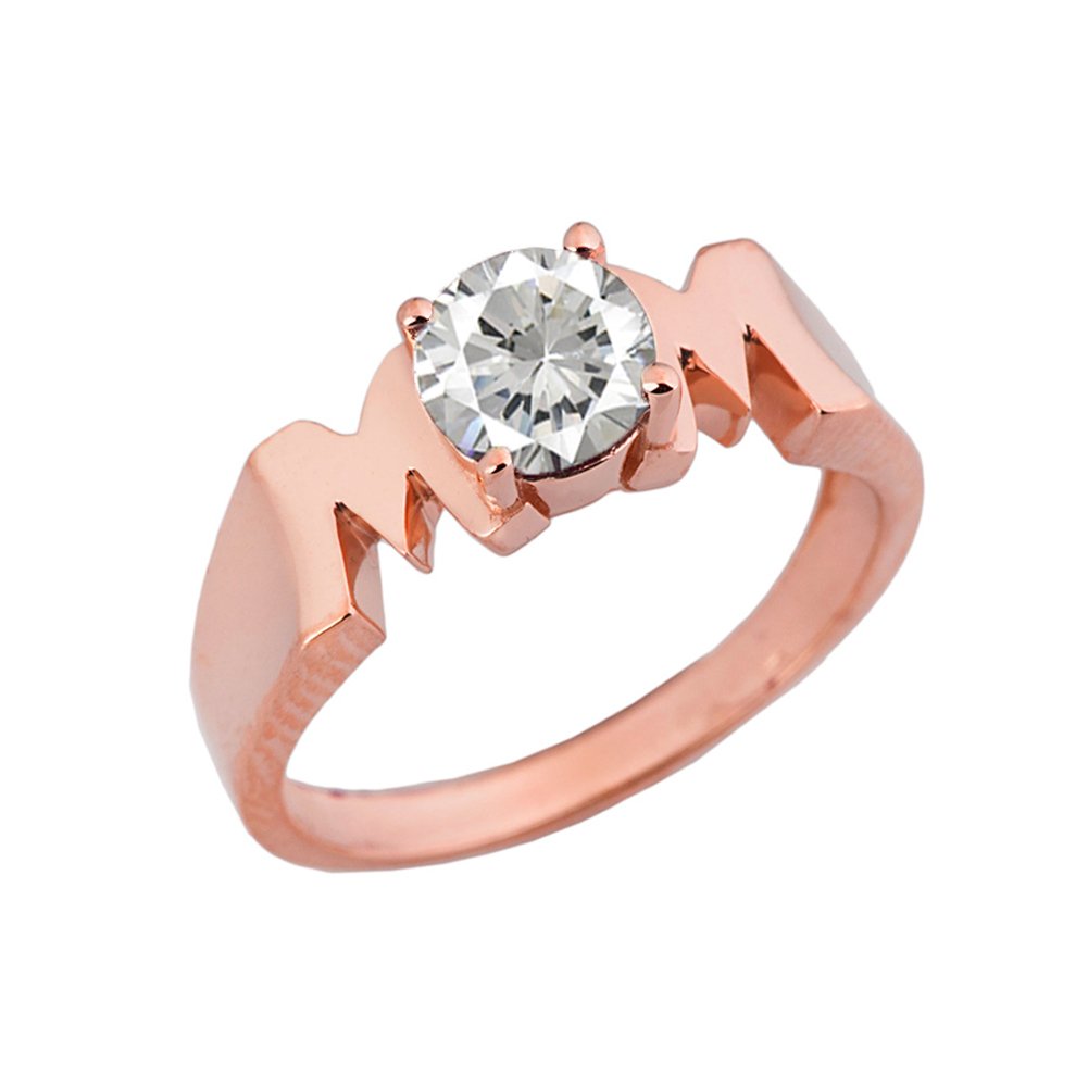 14k Rose Gold Personalized Birthstone 