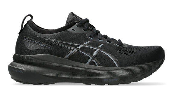 ASICS GEL-Kayano 31 Women's Running Shoes (D Width) - Black/Black | Stability Cushioning for Road Running, Jogging & Daily Workouts