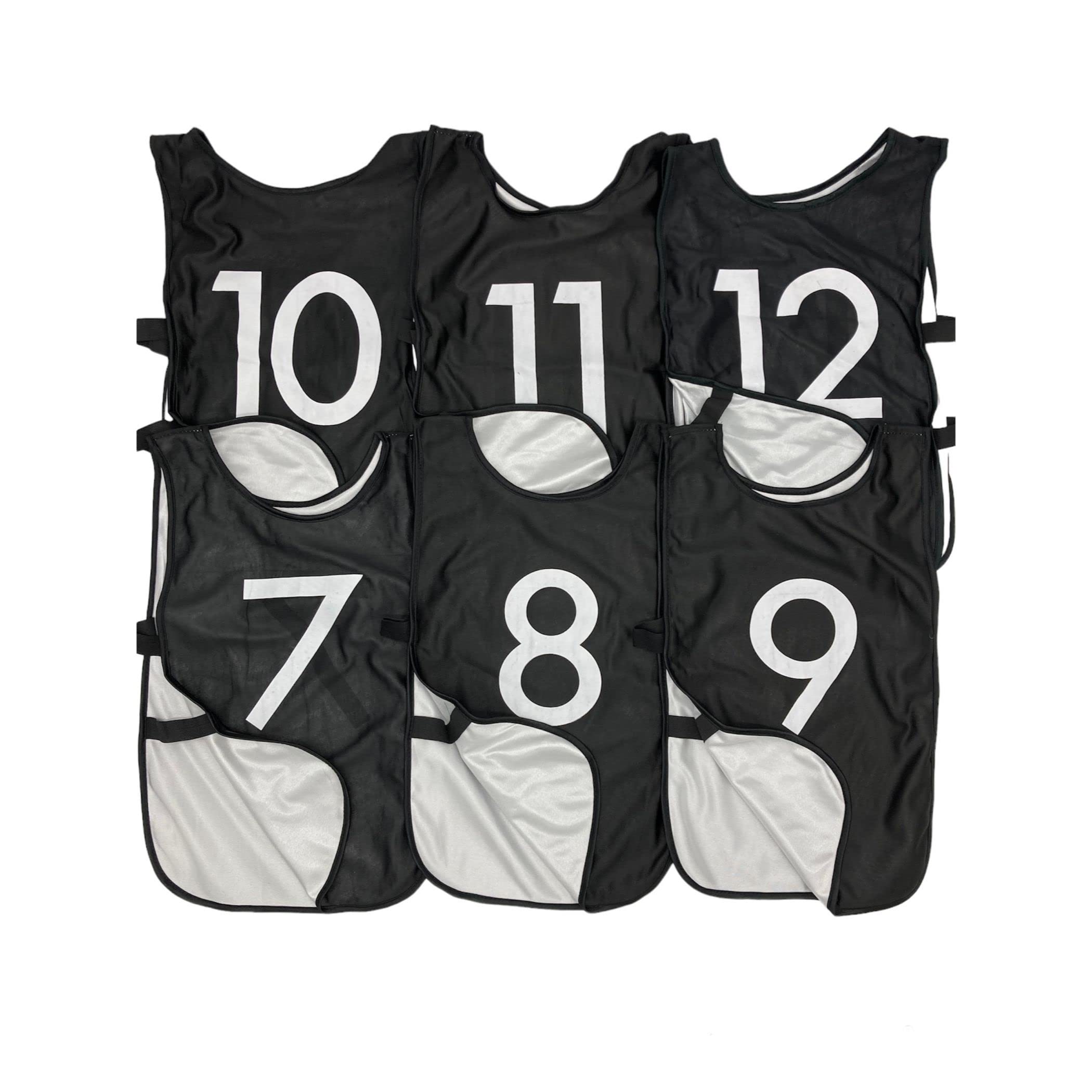 Reversible Numbered Practice Vests for Soccer & Basketball - Pinnies for Games, Tryouts, Leagues, and Team Training