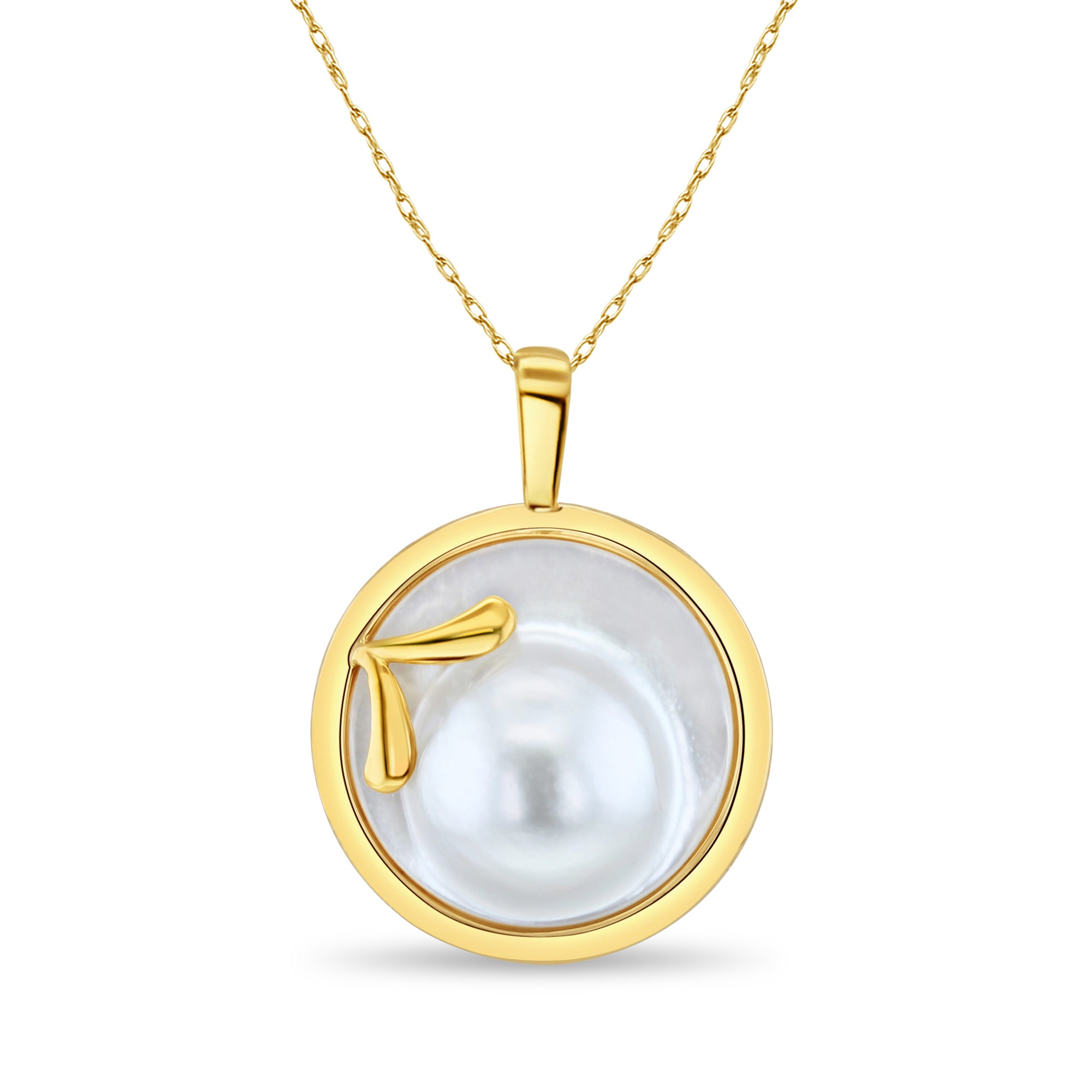 Elegant Blister Pearl Disc Necklace with Polished Bezel - Perfect for Weddings, Parties & Special Occasions